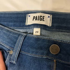 PAIGE Raw Hem Jeans